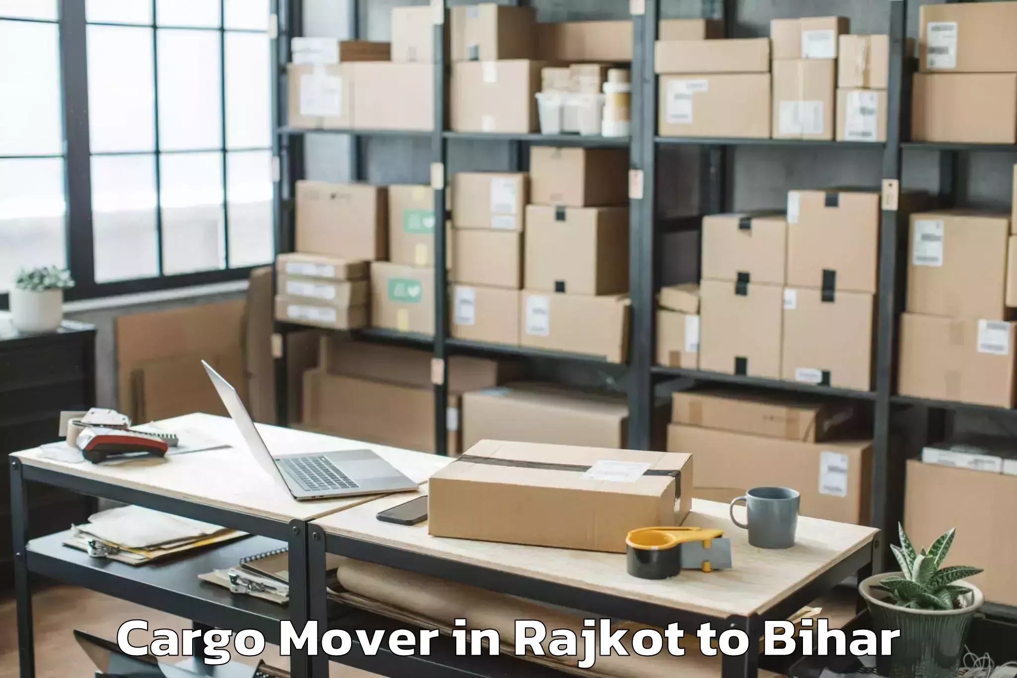 Top Rajkot to Valmiki Nagar Cargo Mover Available